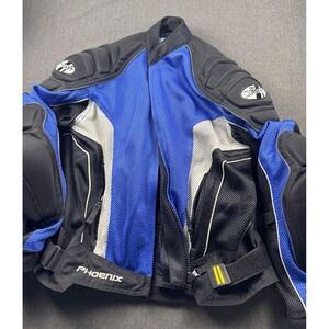 Joe Rocket Phoenix Women's Motorcycle Riding Jacket Armor Padding Blue Black‎